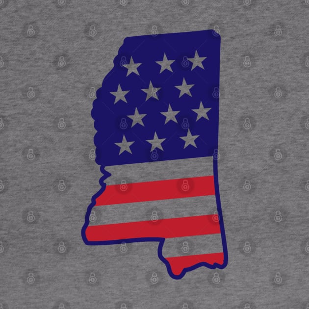 Mississippi State USA Map by MARCHY